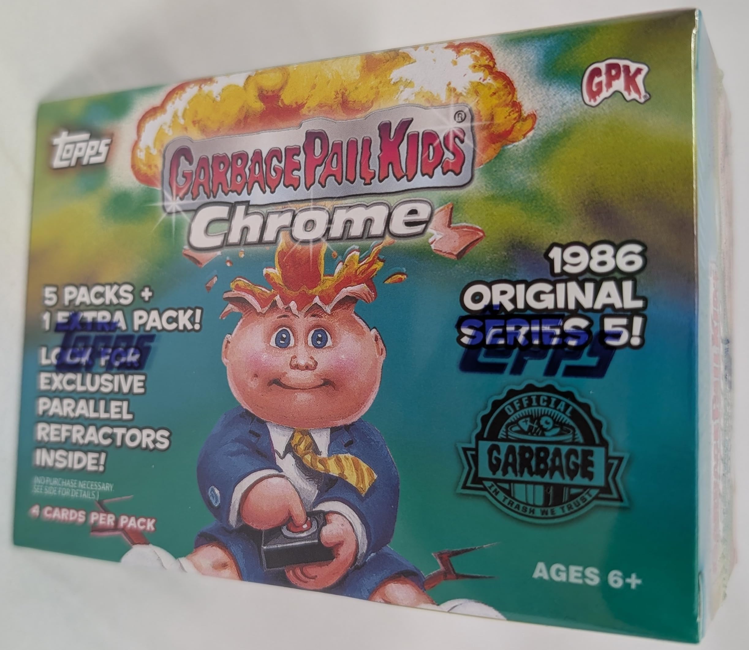 Amazon.com: 2-Pack 2022 Topps Garbage Pail Kids Chrome Series 5